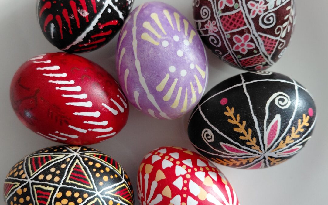 Målade ägg till påsk